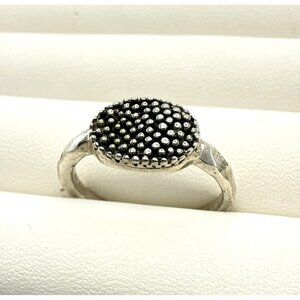 Michael Dawkins Ring Sterling Silver Pebbled Granulated Size 8 Caviar 925